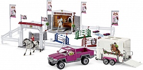 Большое конное шоу с пикапом и конным боксом (Schleich, 72105) Большое конное шоу с пикапом и конным боксом (Schleich, 72105)